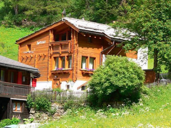 Ferienwohnung Haus Alpenperle Saas-Almagell Exterior foto