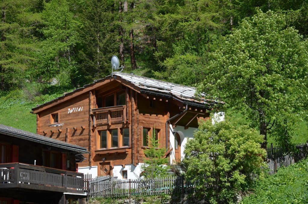 Ferienwohnung Haus Alpenperle Saas-Almagell Exterior foto
