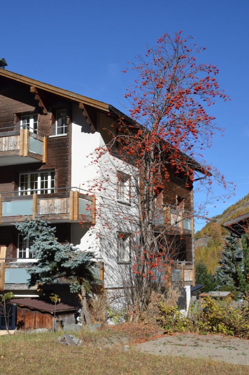 Ferienwohnung Haus Alpenperle Saas-Almagell Exterior foto